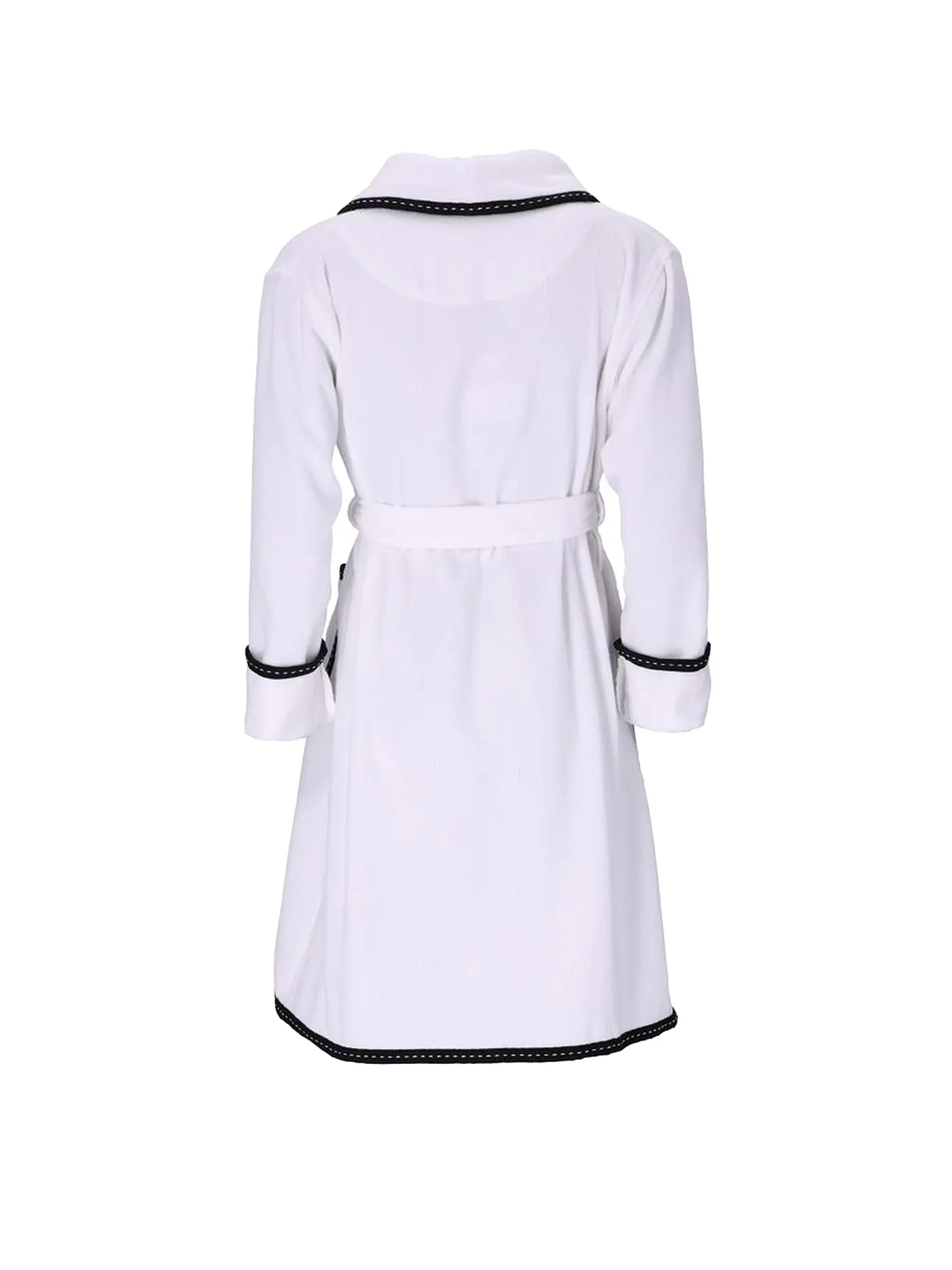 VOSSEN | Damen Bademantel LIMBO purple | weiss